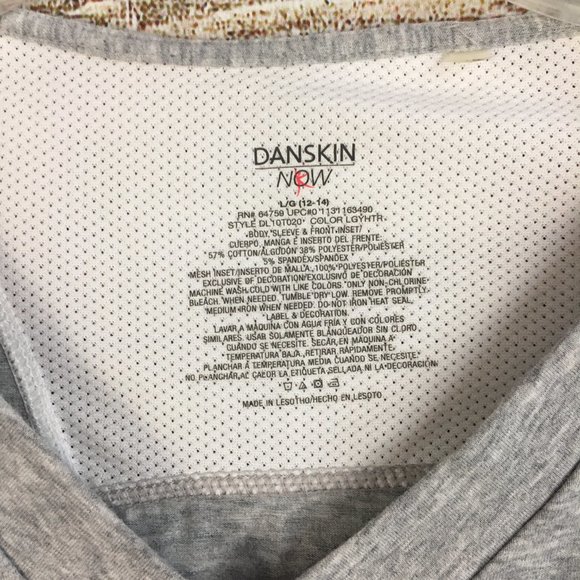 2 Gray T-Shirts Time And Tru, Danskin V-Neck Women's Large - Picture 5 of 11